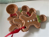 Pier 1 Ceramic Gingerbread Christmas Measuring