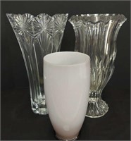 LEAD CRYSTAL AND GLASS VASES