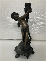 Bronze Figural Candle Holder