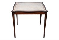 English Regency-Manner Leather-Top Games Table