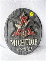Michelob On Tap Plastic Sign- As Is