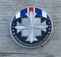 Flying Cross Military Challenge Coin 1 1/2"