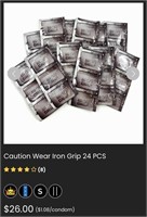 Caution Wear Iron Grip 24 PCS