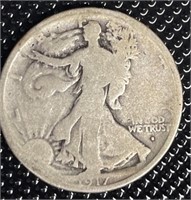 1917-S WALKING LIBERTY 50c