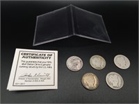 Lot of Barber Silver Dimes (1911-1916)