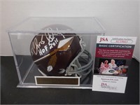 CHRIS HANBURGER SIGNED AUTO FSU MINI HELMET JSA