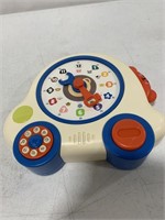 INTERACTIVE CLOCK TOY FOR KIDS 7 x8IN
