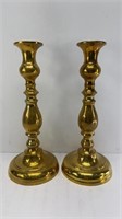 (2) BRASS CANDLES STICK HOLDERS