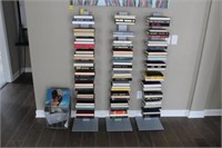 Book Collection & Stands basket w/ LPS