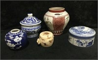 5 Pottery  Containers