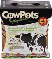 CowPots 3" Round Cow Pot Planter (12 Pack), 175mL