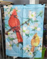 Large Cardinals Garden Flag 28 1/2 x40
