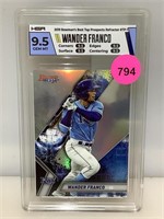 HGR graded Wander Franco 2009 collector card.