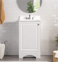 Glacier Bay 19 in. W x 18 in. D x 34 in. H Vanity