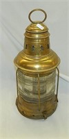 Old Brass Ship Marine Lantern Updated to Electric