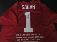 Nick Saban Signed Jersey JSA COA