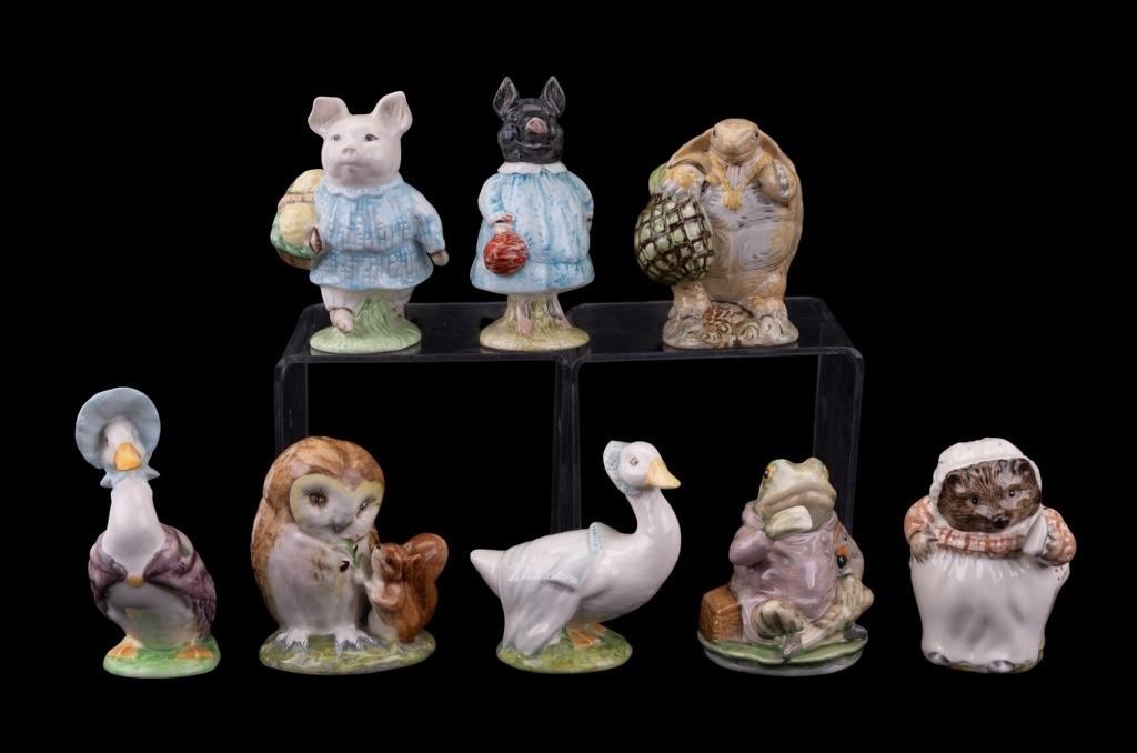 Peter Rabbit Beswick Figurines (8 Pc.)