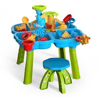 ConeWhale Sand Water Table, 4 in 1 Kids Table Acti