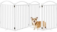 Malier Metal Freestanding Dog Gates with Door