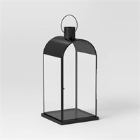 Short Metal Lantern Black   Threshold