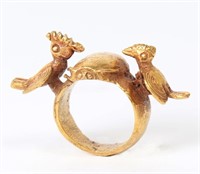 Asante "Parrots" Chief's Ring (14k Gold, 29grams)