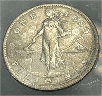 Silver U.S. Phillipines One Peso 1oz 1907