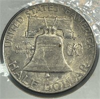 Silver U.S. Franklin Half-Dollar 1949
