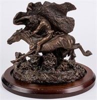 Art Bronze Statue Horse Thief Remington NECS