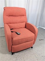Orange Fabric Lift Chair