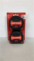 Craftsman 25’ measuring tape 2 pack