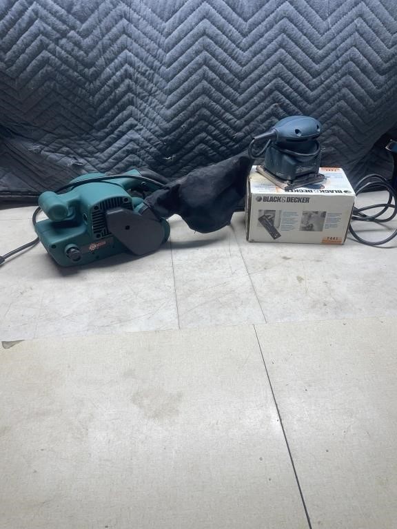 Canwood belt sander, Black & Decker palm sander