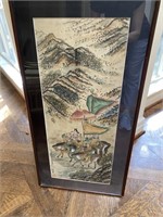 Framed Asian Art (17" x 34")