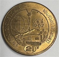 1962 Seattle World's Fair Coin, Very Good
