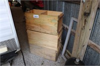 3 WOODEN LOBLAW BOXES