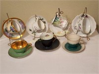 Tea Cups and Saucers with Displays