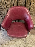 Maroon Herman Miller style chair