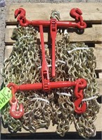 2--5400lb 5/16" Ratchet Binders w/ Chains