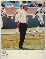 NY Giants Head Coach Dan Reeves signed photo