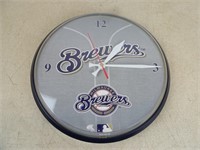 Milwaukee Brewers Battery Operated Clock Works