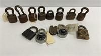 Box of locks: Jailers locks, US mail lock,