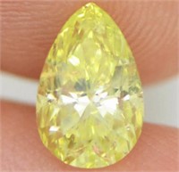 Certified 1.10 Cts Fancy Yellow Loose Diamond