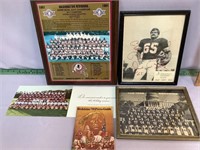 Washington Redskins lot Dave Butz Signed