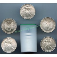 Roll of US Mint Direct Silver Eagles (20)