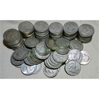 (80) Franklin Half Dollars - 90% Silver Coins