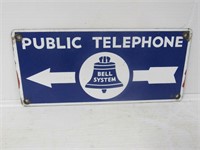 Bell System Double Sided Porcelain Sign