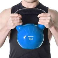 SEALED AMAZON BASICS CAST IRON 50LB KETTLEBELL