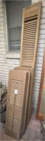GROUPING OF WOODEN SHUTTERS,