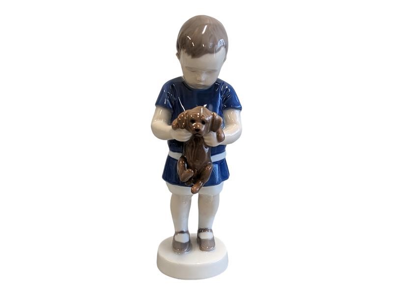 B&G Kjobenhavn Porcelain Decoration Boy and Dog