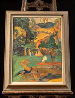 Vintage Framed Gauguin Matamoe Print
