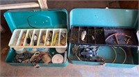 Two Metal Tackleboxes & Contents